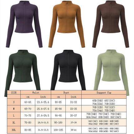 Women Winter Fleece Yoga Long Jacket