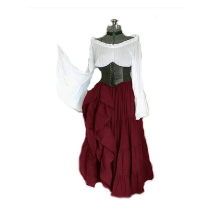 Women Medieval European Long Party Dress