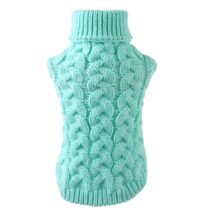 Pet Dog Solid Knitted Winter Sweater