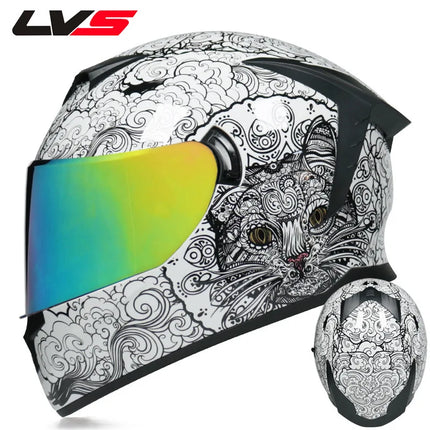 Motorcycle Double Visor 3D Dragon Helmet