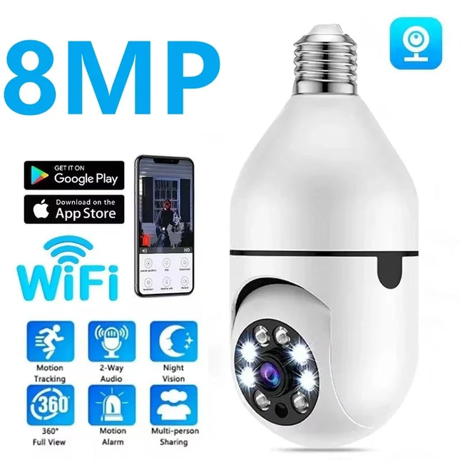 E27b Wifi Surveillance Wireless AI Camera
