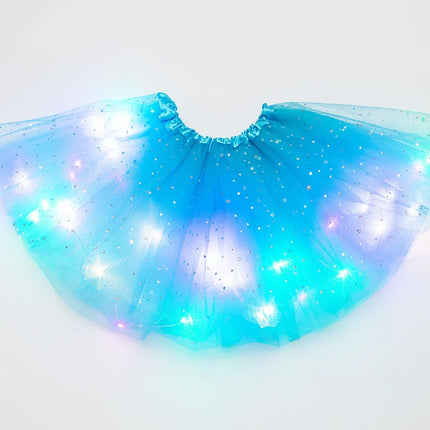 Women Girls LED Tulle Luminous Party Tutu Fairy Dress