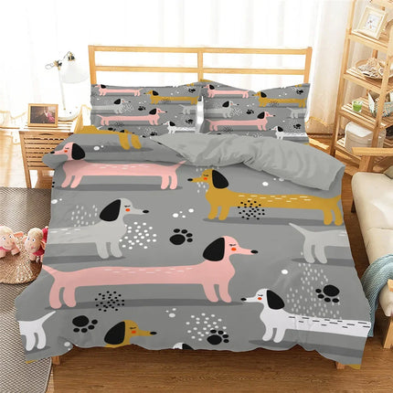 Home Dachshund Dog Animal Duvet Bedding Sets