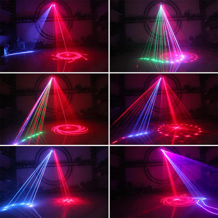 500mw RGB LED Laser Beam Line 2in1 Projector Disco Holiday Party Light