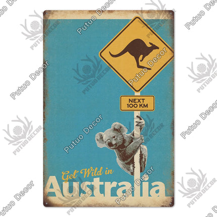 Australian Sign Club Party Living Room Wall Decor