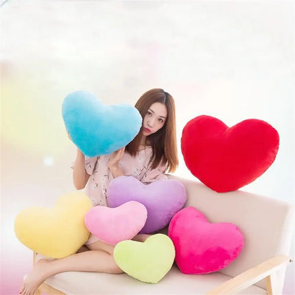Holiday Heart Plush Valentines Day Pillows