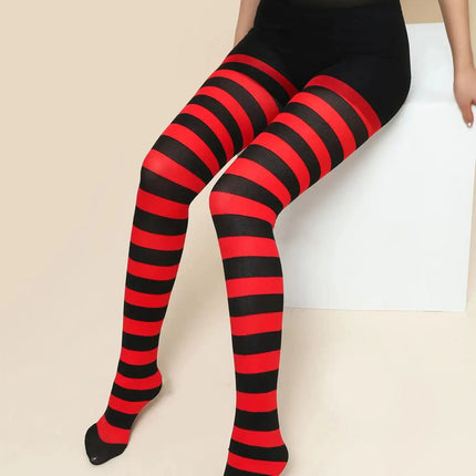 Women Gothic Striped Yoga Fitness Leggings