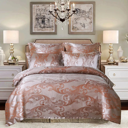 European Jacquard Satin Duvet Bedding Sets