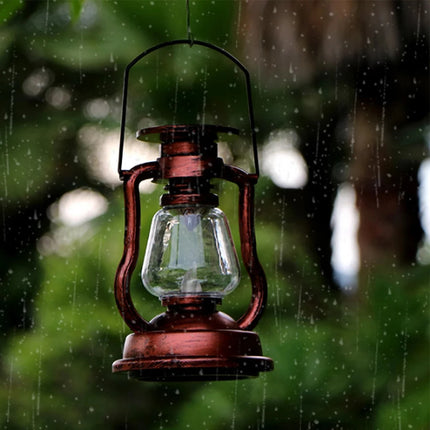 Solar LED 2-Retro Oil Lamp Style Lantern