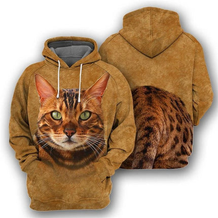 Funny Animals Pattern 3D Casual Long Hoodies