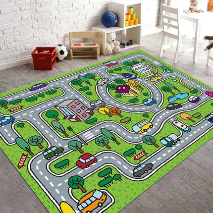 Kids Cartoon Frog Game Floor Mat