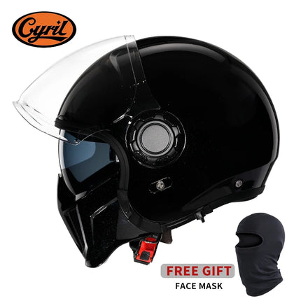 Black Feather Full Face DOT ECE APPROVED Motorcycle Helmet