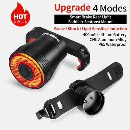 Smart Brake Sensing LED IPx6 Waterproof Cycling Tailight