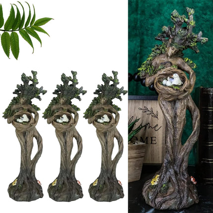 Forest Goddess Bird Elf Statue Resin Ornaments