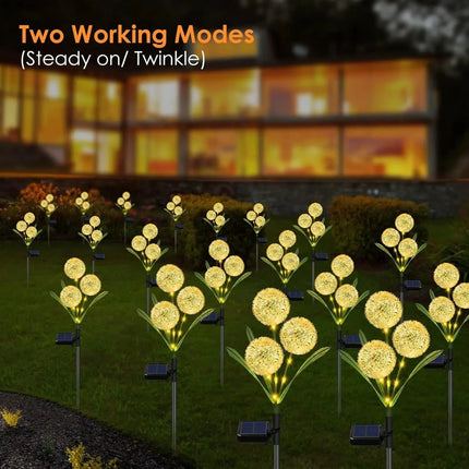 Solar LED Outdoor 42LED Dandelion Garden Flower