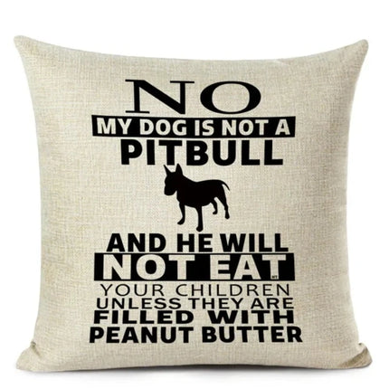 Bull Terrier 45x45cm Sofa Pillow Cover