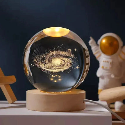 3D Crystal RGB Planetary Galaxy Night Light