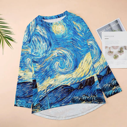 Women Van Gogh 3D Long Tees