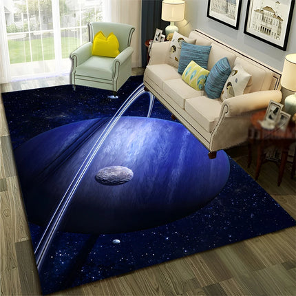 3D Universe Space Galaxy Planet Rug