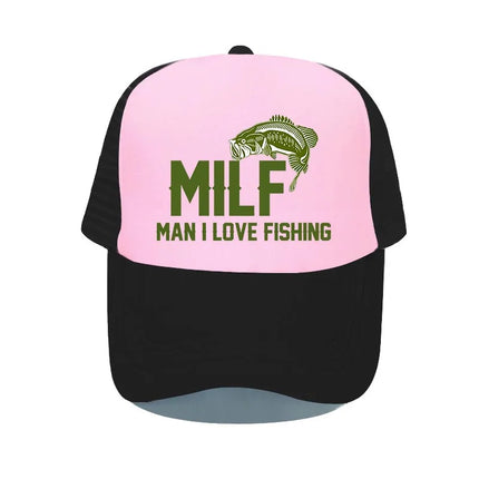 Men Love Fishing Vintage Trucker Hats