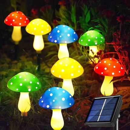 Solar 20LED Mushroom Outdoor Garden Fairy Lights