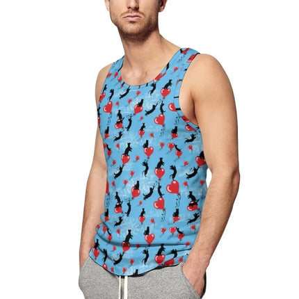 Men Funny Balloon Dogs Activewear Tank Top