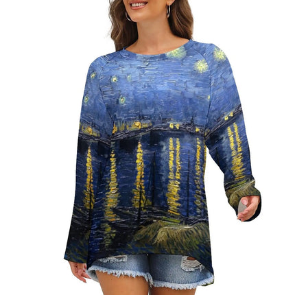 Women Van Gogh 3D Long Tees