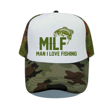 Men Love Fishing Vintage Trucker Hats