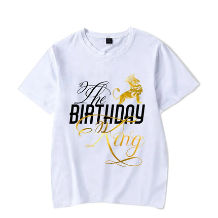 Matching Couple King Queen Birthday Graphic Tees