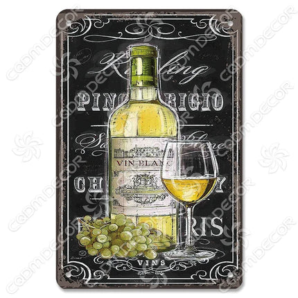 Pina Colada Drink Mojito Vintage Wall Sign