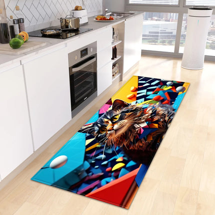 Kitchen 3D Animal Tiger Floor Entrance Mat