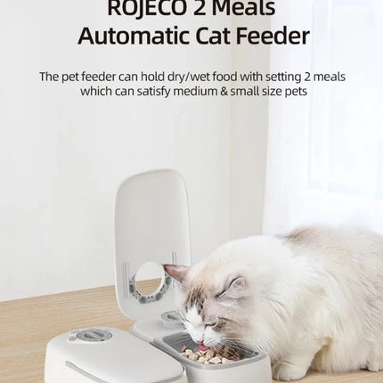 Smart 2 Meal Automatic Pet Cat Feeder