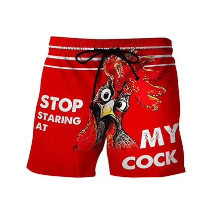 Men Funny Banana Crab Animal 3D Boardshorts