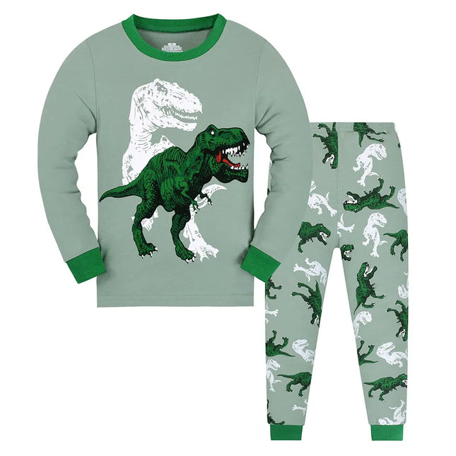 Baby Boy Cartoon Dinosaur 3D Pajama Set - Mad Fly Essentials