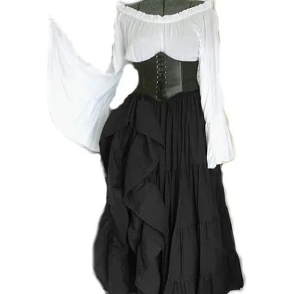 Women Medieval European Long Party Dress