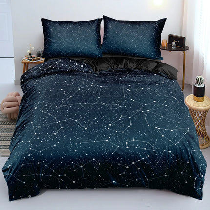 Luxury Starry Sky Universe Bedding Duvet Set