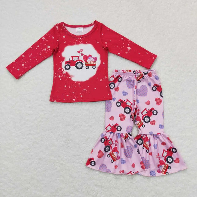 Baby Girl Valentines Day Flare Pants Set