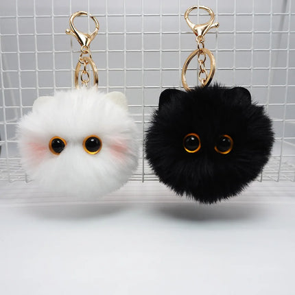 Plush Cat Funny Storage Keychain Gift