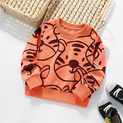 Baby Boy Animal Tiger Spring 2-7T Long Sweaters