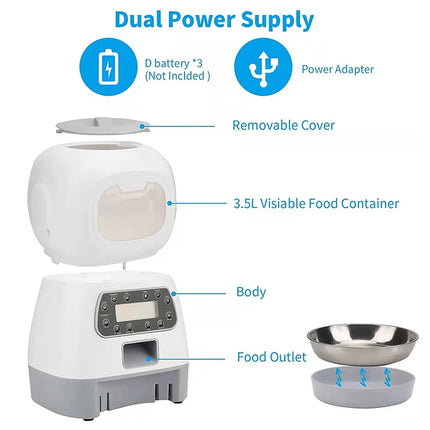 Pet Feeder Smart Dog Food Dispenser