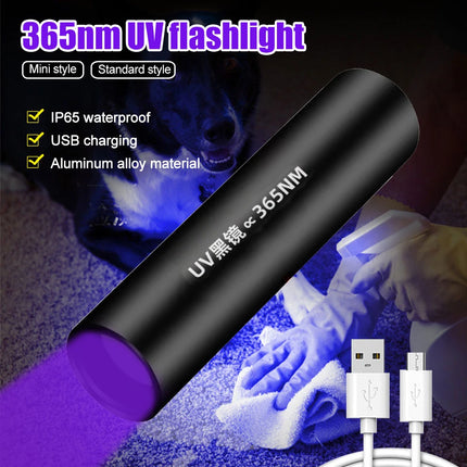 Mini LED UV Blacklight Inspection Flashlight