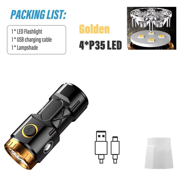 MINI Rechargeable LED Camping Flashlight