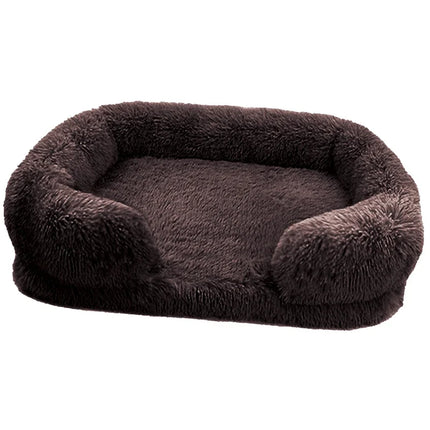 Washable Square Plush Cat Dog Pet Bed