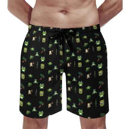 Men Funny Frog 3D Boardshorts