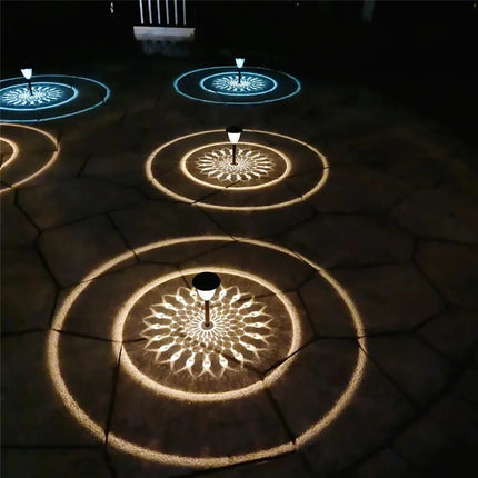 Circle Shadow Garden Solar LED Landscape Light