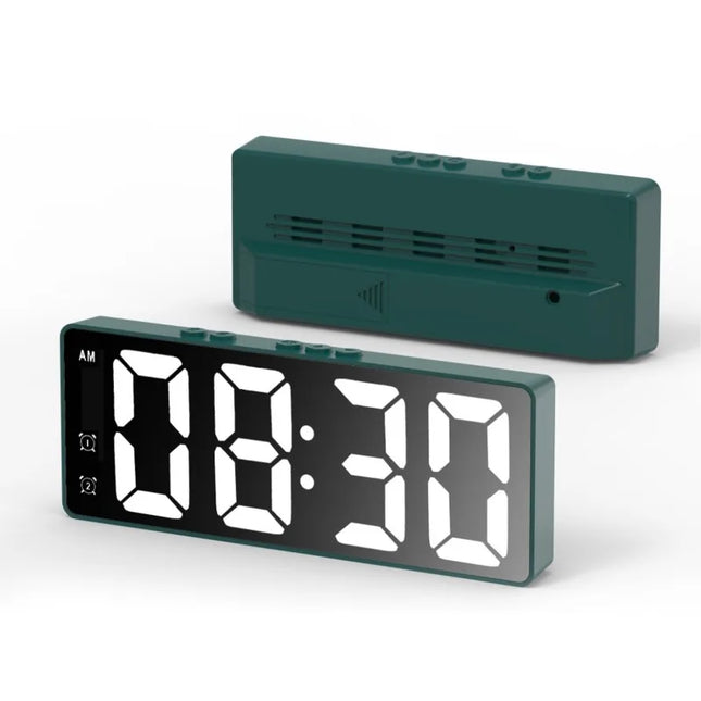 Digital 12/24H Voice Temperature LED Alarm Clock