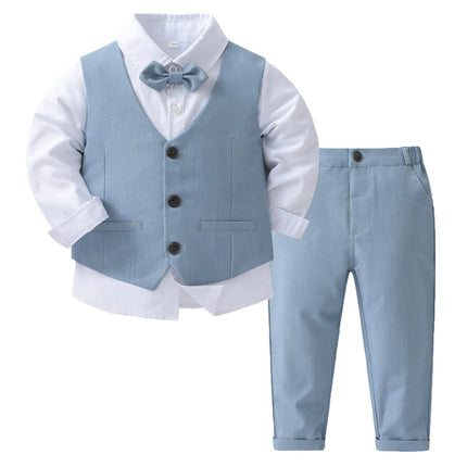 Boy Gentleman Bow Tie 4pc Tuxedo Sets