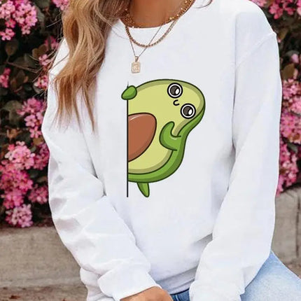 Women Graphic Avocado Sessions Casual Pullovers