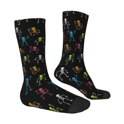 Men Skull Bones Funny Festival Mid-Tube Socks