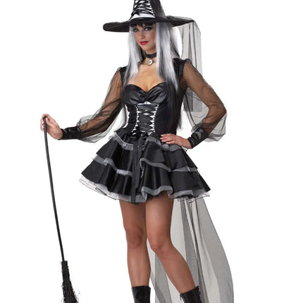 Women Costume Halloween Party Classic Witch Cosplay Set